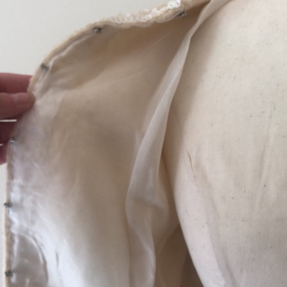 Vintage Cream AB Sequin Cardigan - Picture 6 of 7